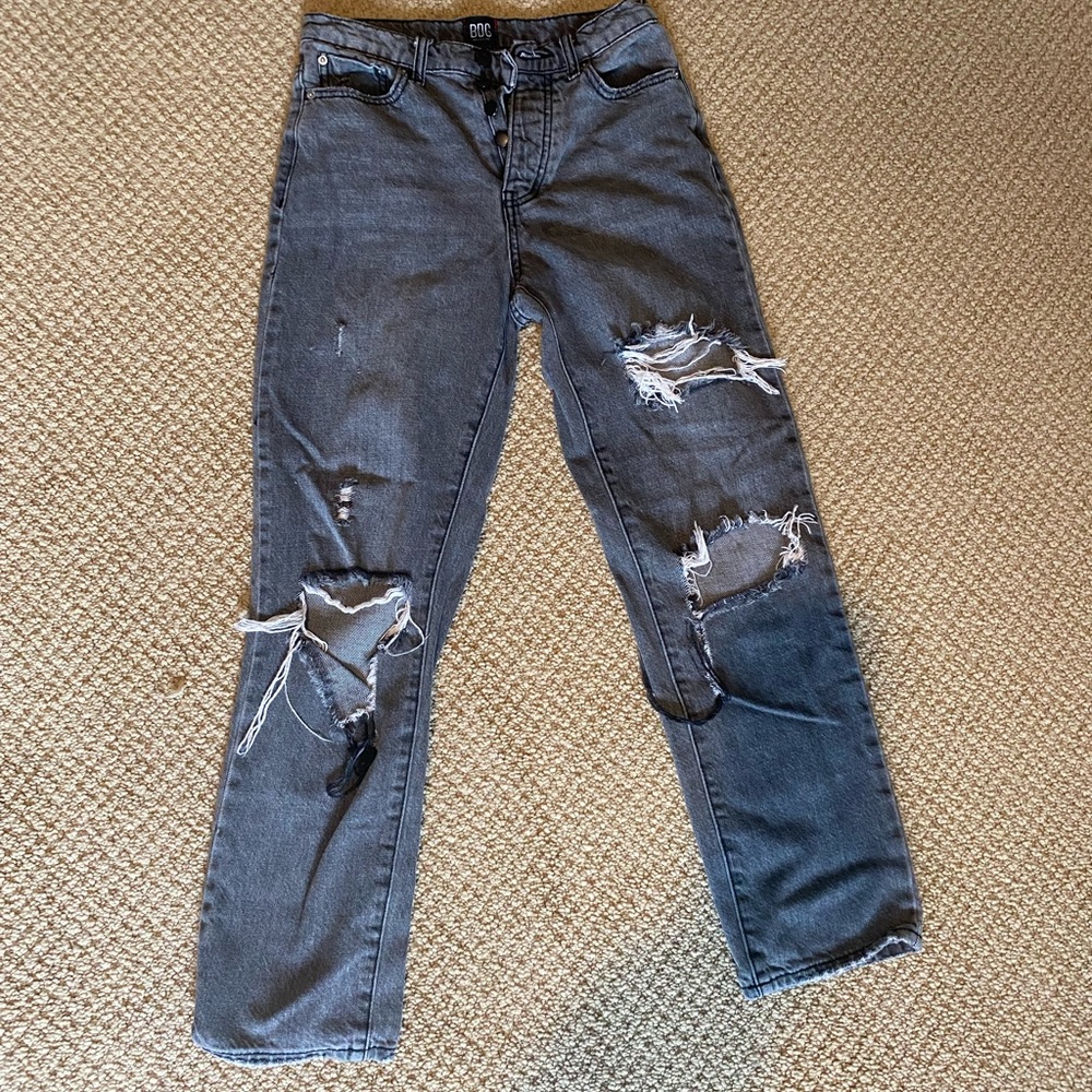 BDG High Waisted Black Mom Jeans from Urban